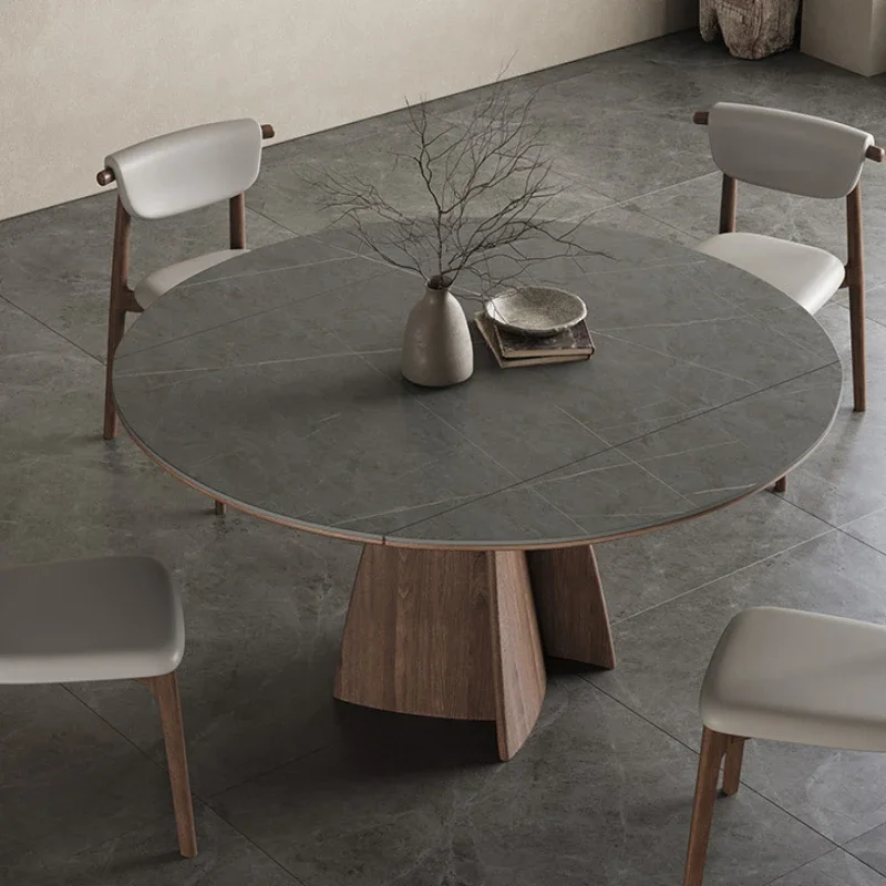 

Dining Room Tables Round Table Kitchen Modern Living Folding Furniture High Coffee Muebles Decorative Side Multifunctional