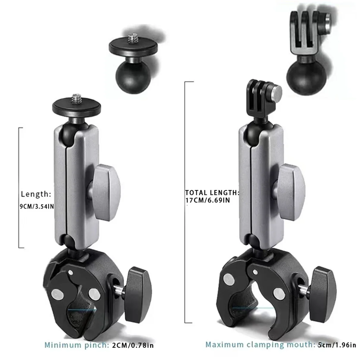 AB51 Camera Motorcycle Handlebar Mount Selfie Stick with Extension Rod for Hero X5 Action Camera Accessory
