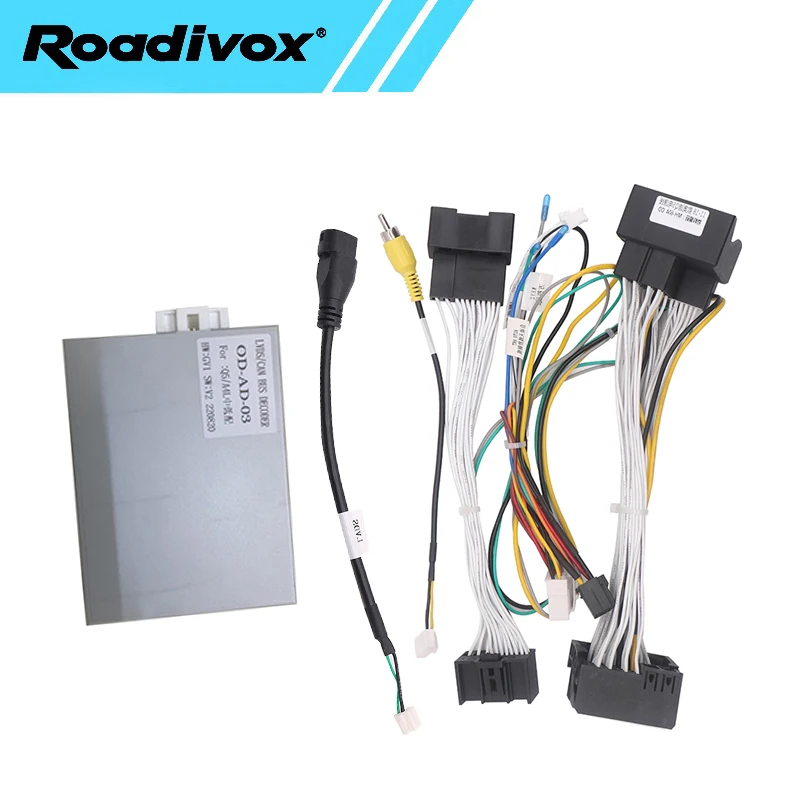 Android Radio Car Stereo Wire Harness plug power Cable Adapter Canbus Box Decoder For Audi Q5 Q4L 2011 2018 OD-AD-03