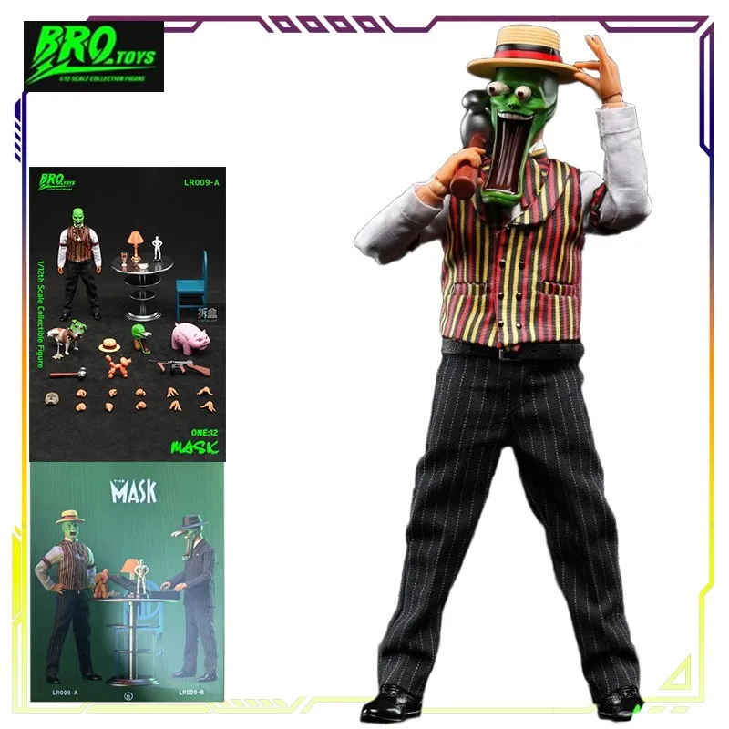 

BROTOYS Original The Mask 1\12 Puppet Series Mask Hero Anime Action Figure Model Toys Movable Model Ornaments Gifts Fo Boys