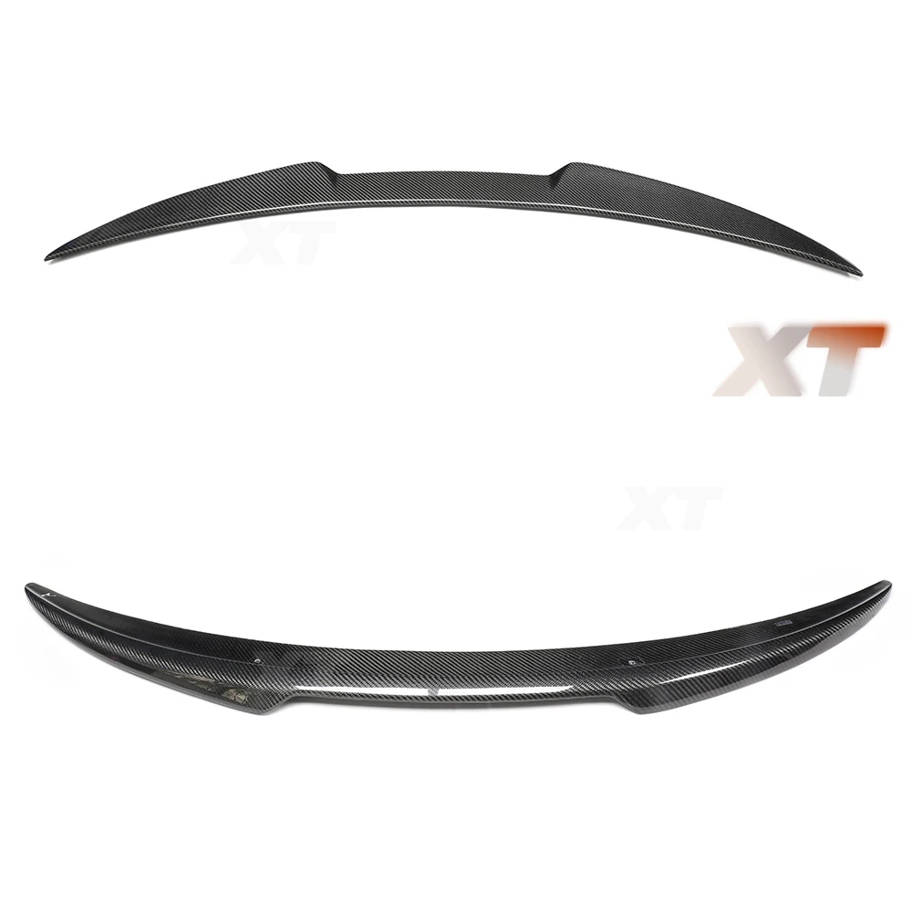 نمط QV لسيارة ألفا روميو 2016+ جوليا ألياف الكربون الجافة الخلفية أجنحة سبويلر PSM Quadrifoglio Verde عصا إضافة مع شريط