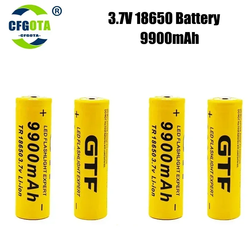 18650 3.7V 9900Mah Oplaadbare Batterij Voor Led-Flitsbatterij 18650 Batterij Groothandel + Usb-Oplader + Gratis Verzending