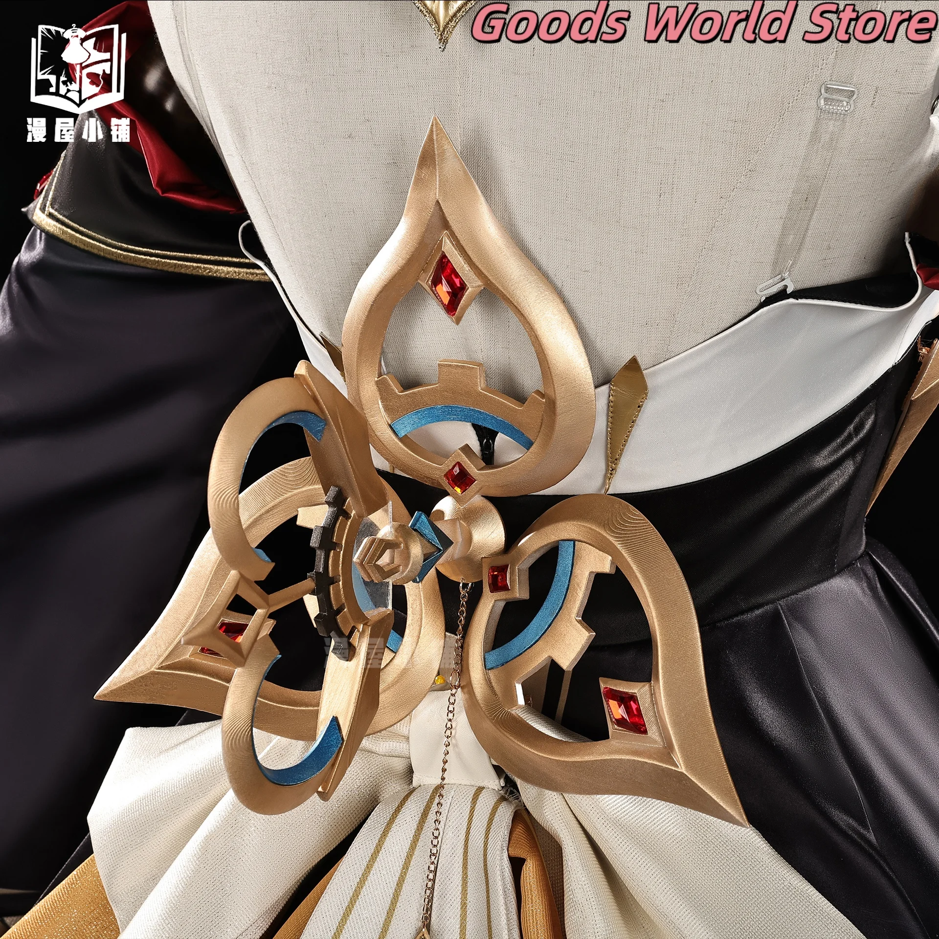 متوفر في المخزون أزياء ساندرون التأثيرية شعر مستعار لعبة جينشين إمباكت ساندرون لعب الأدوار ملابس حفلات الهالوين مهرجان ملابس حريمي