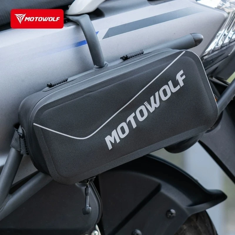 MOTOWOLF Waterproof Motorcycle Side Bag Quick Release Motorbike Tool Storage Bag Moto Touring Rider Luggage Saddle Bag