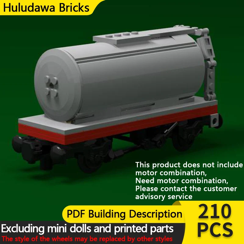 

Модель городской автомобиль MOC, строительные кирпичи, железнодорожный транспортный танк, вагон, модульная технология, детские праздничные подарки, сборка игрушек, костюм