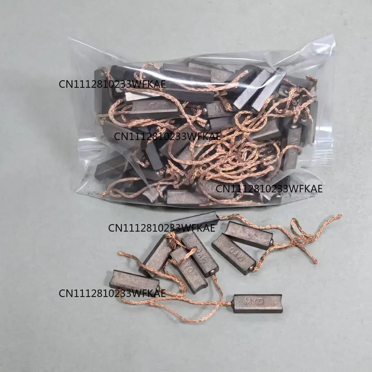 100pcs For Valeore Automobile Generator Carbon Brush 4.5*6.5*20MM High Copper Wear Pesistance Auto Car Accessories