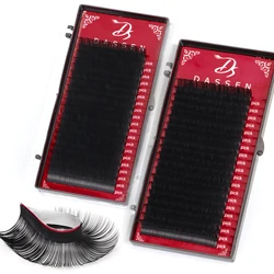 Dassen 20rows Korea PBT CC C D Curl Eyelash Extension False Individual Lashes Hand Made Faux Mink Eyelashes For Extensions