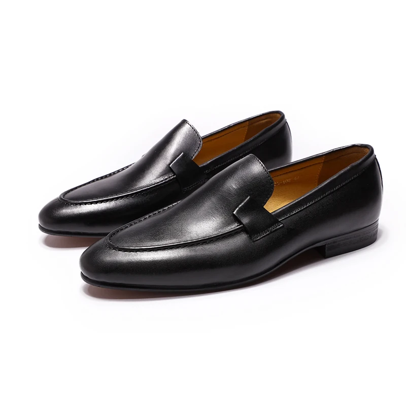 Men's Dress Shoes Autumn Summer Loafers Designer Wedding Party Dance Shoes for Men Genuine Leather Slip on Casual Business Shoes
