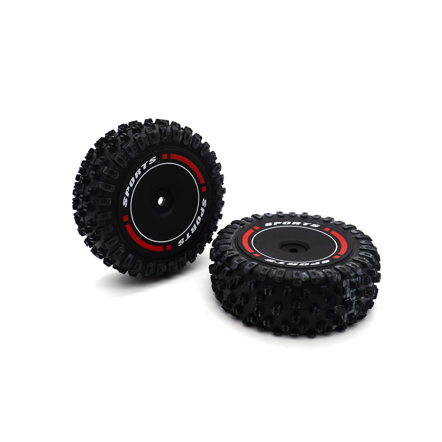 Front and Rear Wheels Rubber Tires Non-Slip and Wear-Resistant Tyre for WLtoys 124010 124008 124016 RC Drift Car Upgrade Parts