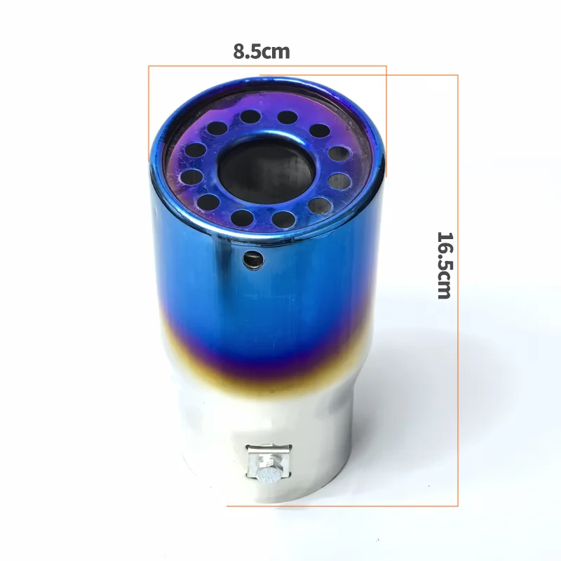 Car Exhaust Muffler Tip for 09-10 RAV Prado Highlander CRV Vitara Pajero Stainless Steel Muffler Tip Pipe Car Exhaust Pipe