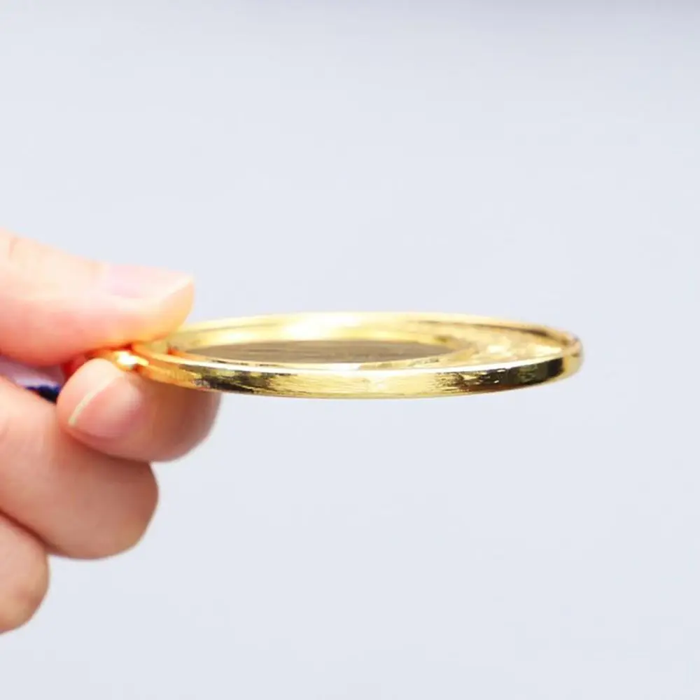 

1 шт. двусторонняя награда с лентой на шею, золотая/серебряная/бронзовая награда за конкурс 5,2 см, спортивная награда