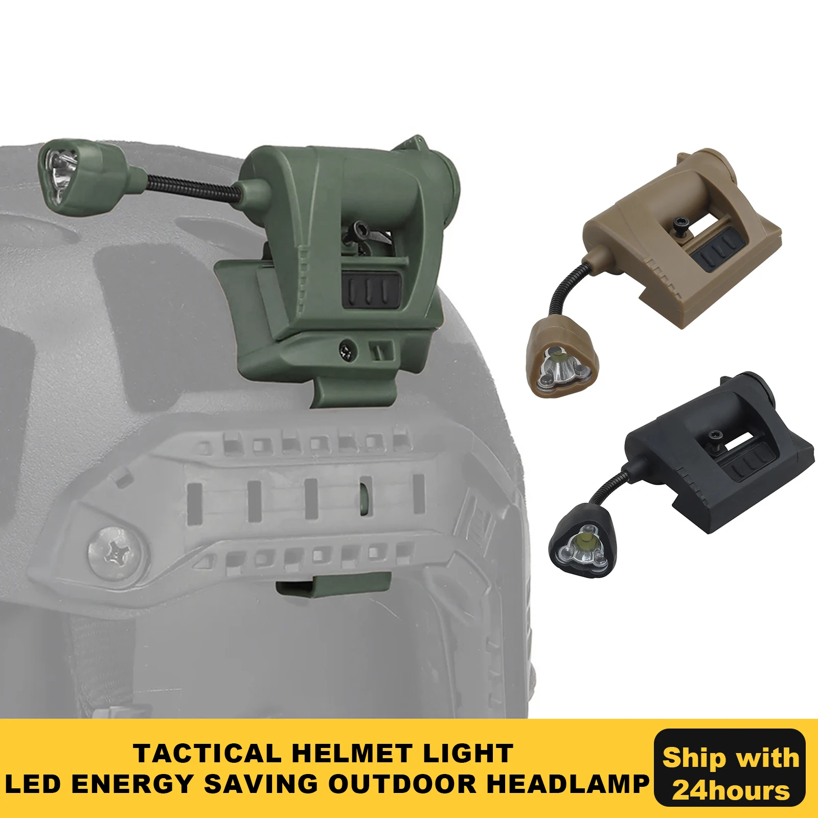 Tactical Helmet Light MPLS CHARGE Hunting Helmet Flashlight Multifunctional 3 Modes LED Energy Saving Outdoor Headlamp