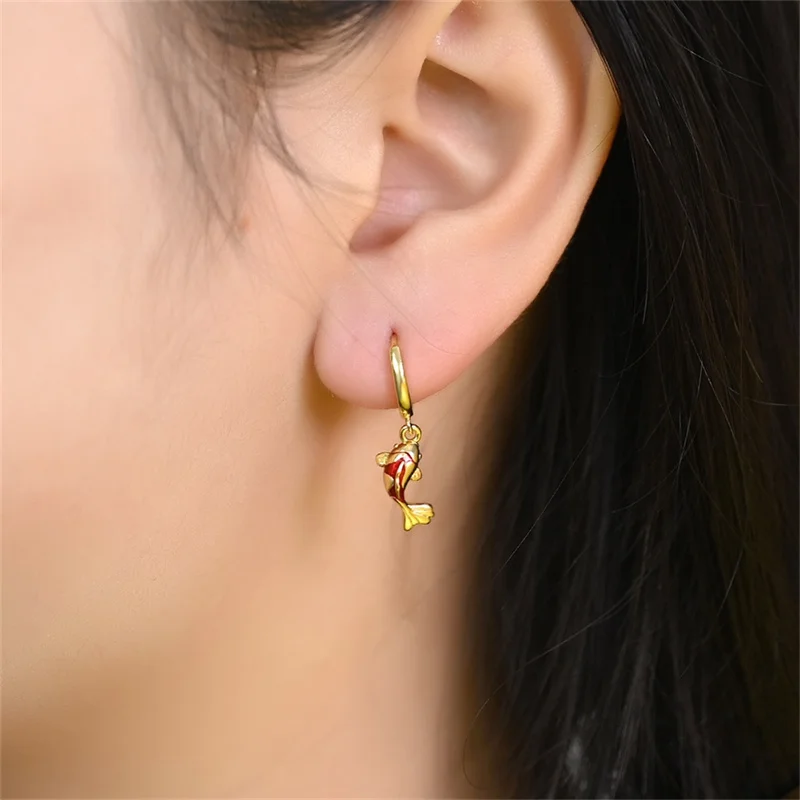 Women's Earrings Original S925 Sterling Silver Star ， Ladybug, Koi Earrings Suitable For Party Couple Gifts Fashion New Products - view 3