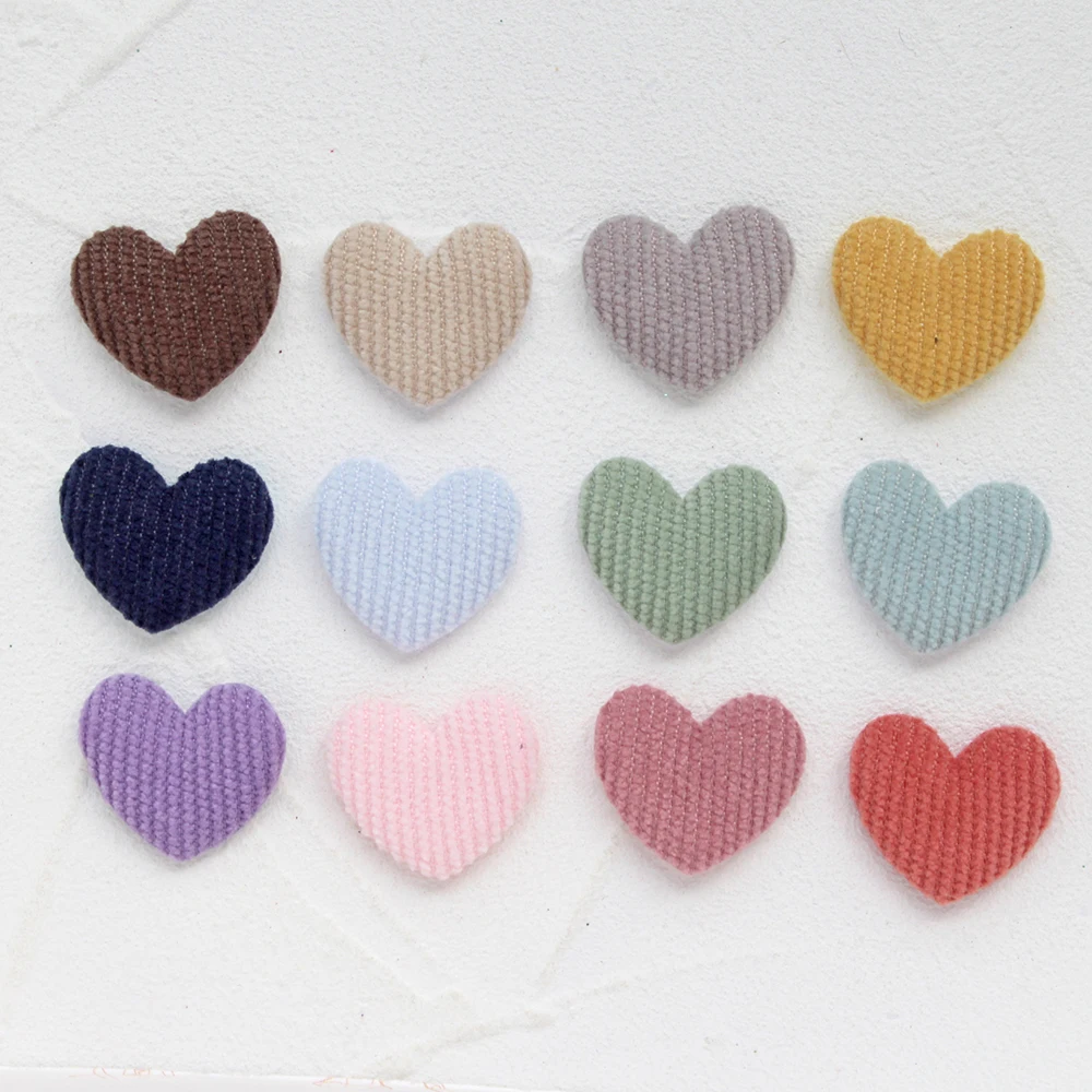 50 قطعة 15x17/20x25/21x24 مللي متر مبطن سروال قصير نسيج القلب يزين DIY بها بنفسك قبعة الملابس يغطي الرجل الخياطة إمدادات أغطية الرأس ديكور بقع