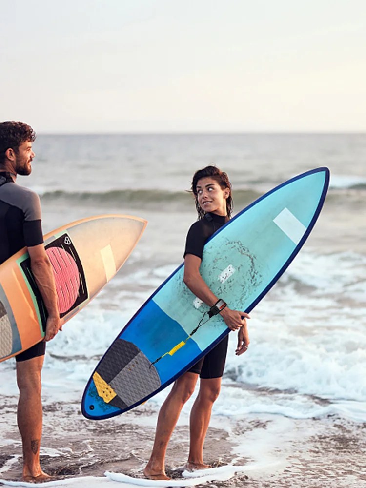 Premium Coiled Surfboard Leash TPU Stay  Board Ankle Strap Paddleboard Ankle Leash Surfing Accessories