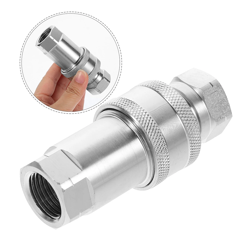 

Hydraulic Connector Equipment Couplings Couplers with Dust Cap Hose Connectors Protective Caps