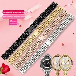 12 14 16 18Hi-Q Stainless steel Fine small women’s watch strap Wear and scratch resistant bracelet For Swarovski 5200341 5230946