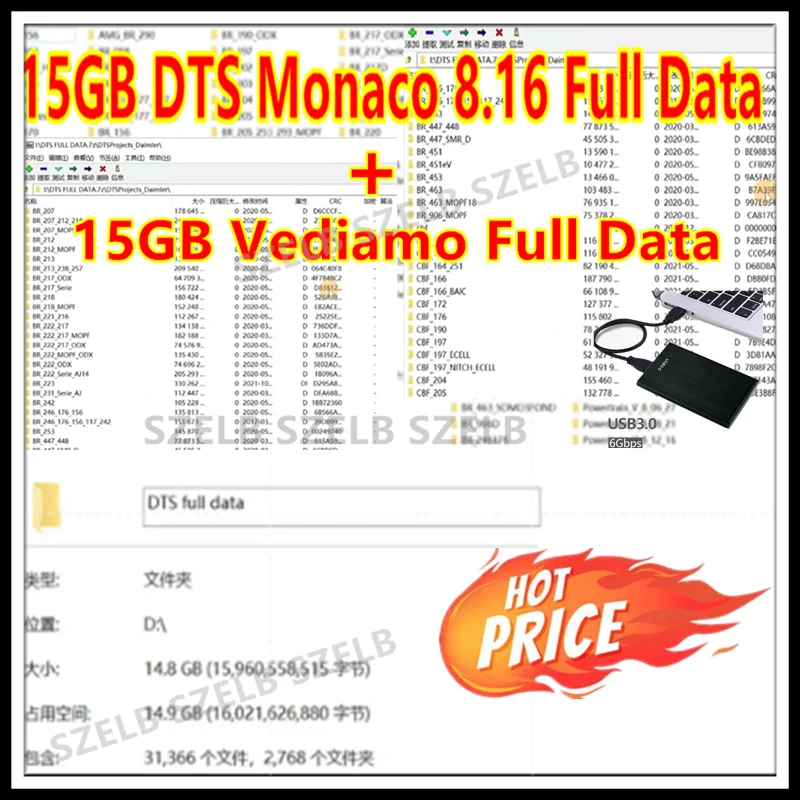 Afbeelding 6: 2025 Hot Sell, Vediamo 5.01.01 Database + DTS Monaco V8.16 Database voor MB Star C4/C5 Tool, verzending via downloadlink, snelle levering