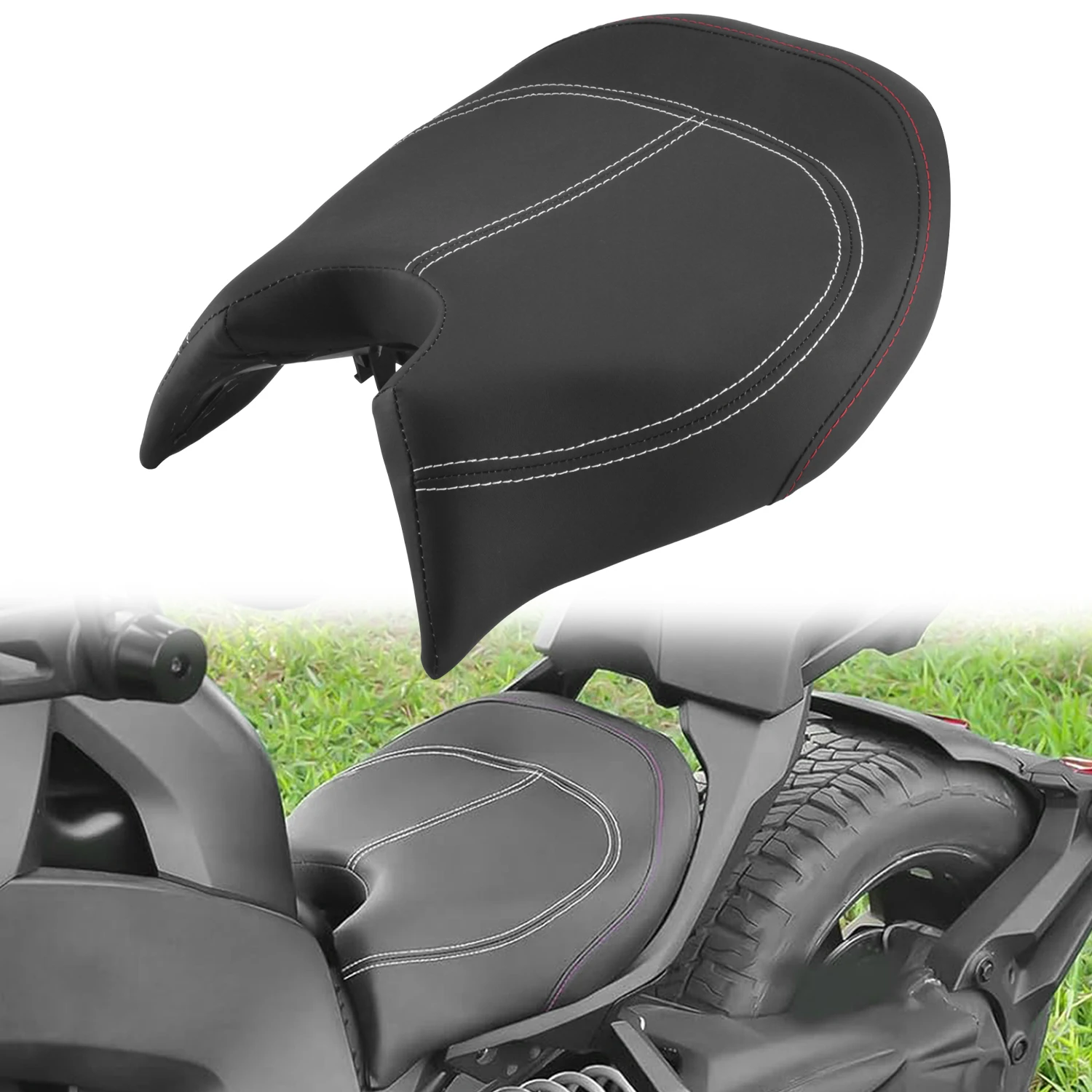 

Motorcycle Accessories Rider Driver High Quality Leather Comfort Seat Fit For Can Am Ryker 600 900 Sport Rally Edition 2019-2025