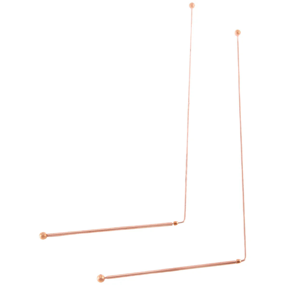 ABJG-varillas de radiestesia de cobre, 99.9% de cobre puro, 2 uds., varillas de adivinación, agua energética