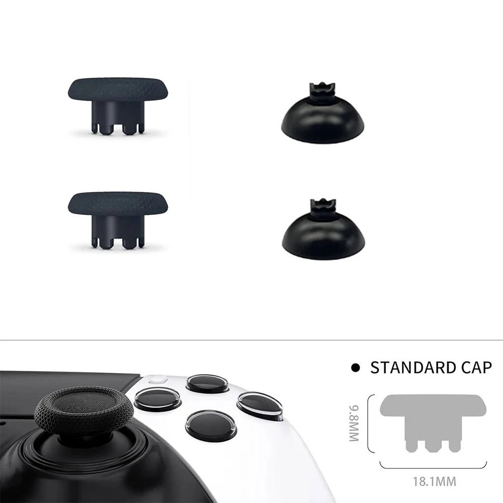 ThumbsGear Interchangeable Ergonomic Thumbstick for PS5 Controller, for PS4 All Model Controller