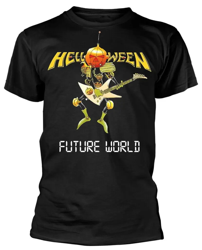 Helloween Future World Black T Shirt New Official