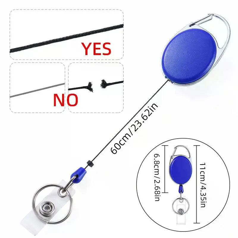 Transparent ID Badge Storage Organizer Multi Clear Card Slots Waterproof Durable Work Card Case for Student Employee Travel - view 5