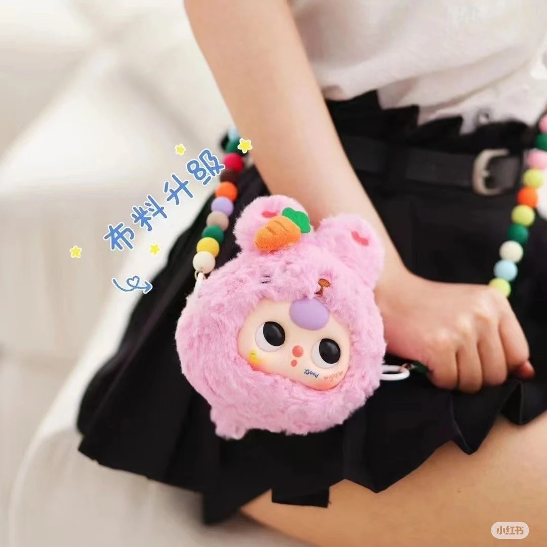 

Baby Three Trendy Blind Box Toys Plush Zipper Style Bag Charm Cute Doll Gifts For Girls Take Me Outdoors Soft Stuffed Toys