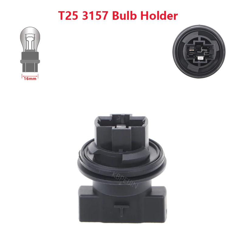 Portalámparas T25 3157 para Chrysler Concorde 300M PT Cruiser, Base de Lámpara de Coche para Luz de Señal de Giro, Repuesto, 1 Unidad