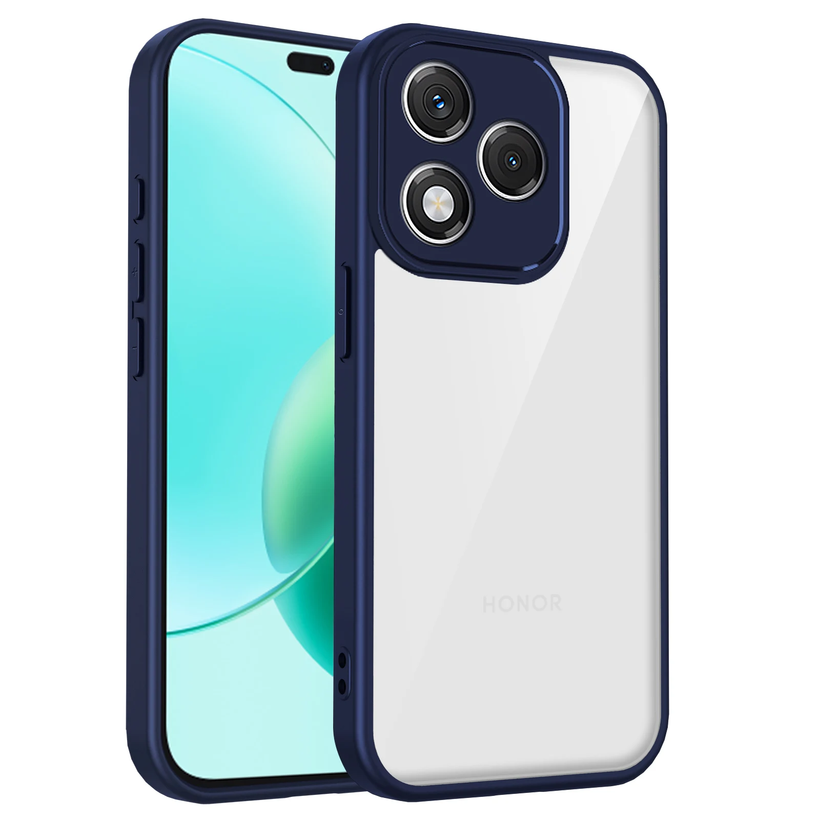 EUCAGR For Honor 600 Lite Shockproof Transparent Case for Honor600 Lite 600lite Anti-drop Matte Hard Silicone Edge Back Cover