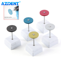 Dental Rubber Diamond Polisher Wheel AZDENT HP 2.35mm Smoothing Polishing Zirconia Porcelain Precious Tools Size 26*2mm 22*3mm