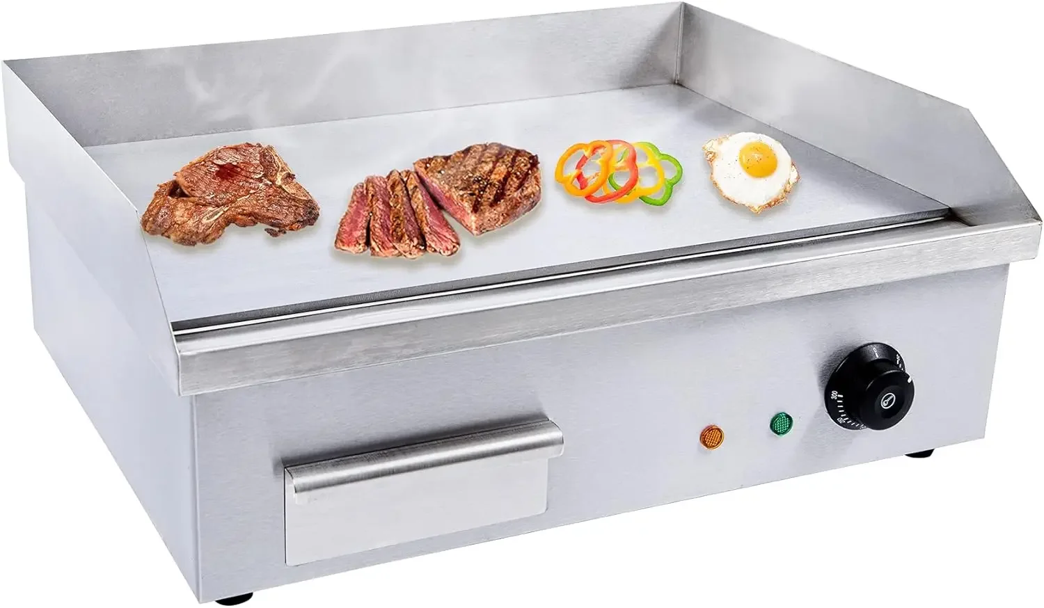 Teppanyaki, Electric Griddle Cooktop Countertop Commercial Flat Top Grill Griddles BBQ Plate Grill Thermostatic Control