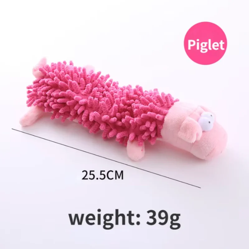 Strapazierfähiges Haustier-Hunde-Plüschtier für kleine Rassen – quietschendes Kauspielzeug in Tierform für Chihuahua Yorkshire Bichon Welpen – Detail 10