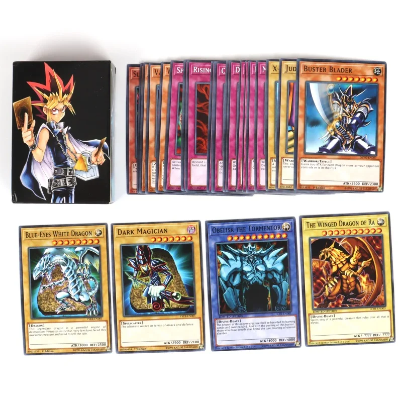 66Pcs/Box English Yu Gi Oh Cards Playing Game Trading Battle Carte Dark Magician Collection Kids yugioh Playing Card Game Toy