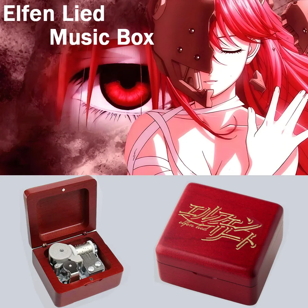 

bronzing Wooden Elfen lied Music Box For new year Christmas Birthday music box gift Valentine's Day Gifts
