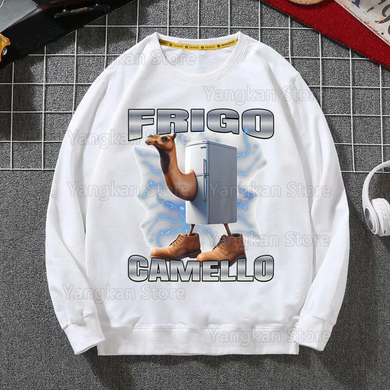 الإيطالية Brainrot نكتة الفكاهة الرجال الهيب هوب البلوز هوديي الشارع الشهير Harajuku كنزة قطيفة الشتاء الخريف هوديي