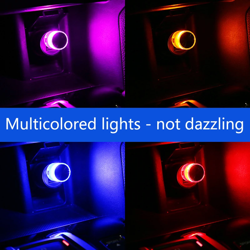 Auto-Umgebungslicht, USB, keine Installation erforderlich, dekoratives Innenlicht, LED-Musik, siebenfarbiges Rhythmuslicht, siebenfarbig