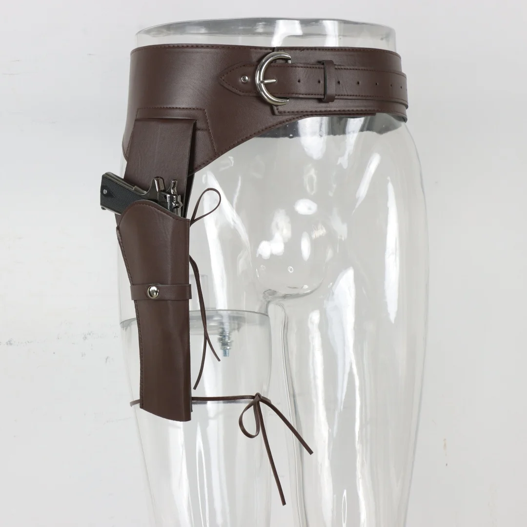 UYEE Vintage Western Leder-Pistolenholster-Gürtel, Oberschenkel-Pistolenhalter für Cosplay-Kostüm-Accessoire – Detail 5
