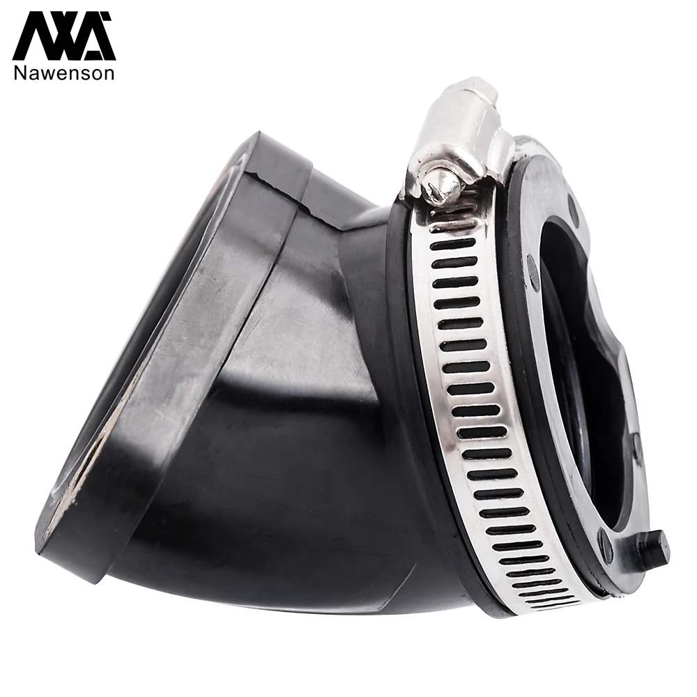 Motorcycle Carburetor Intake Manifold Rubber Carb Flange Adapter Boot for Polaris Ranger 400 2010-2014