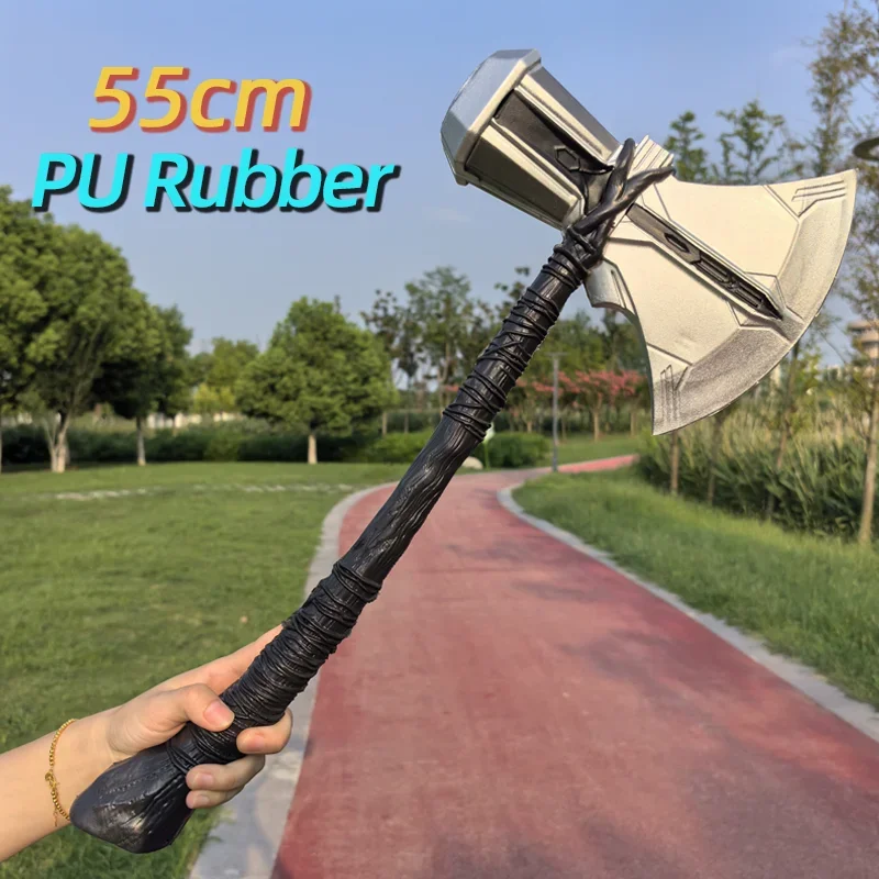 1:1 Cosplay superheroes Hammer Toys Custome accessory stage property PU Kids boy Gift 44cm