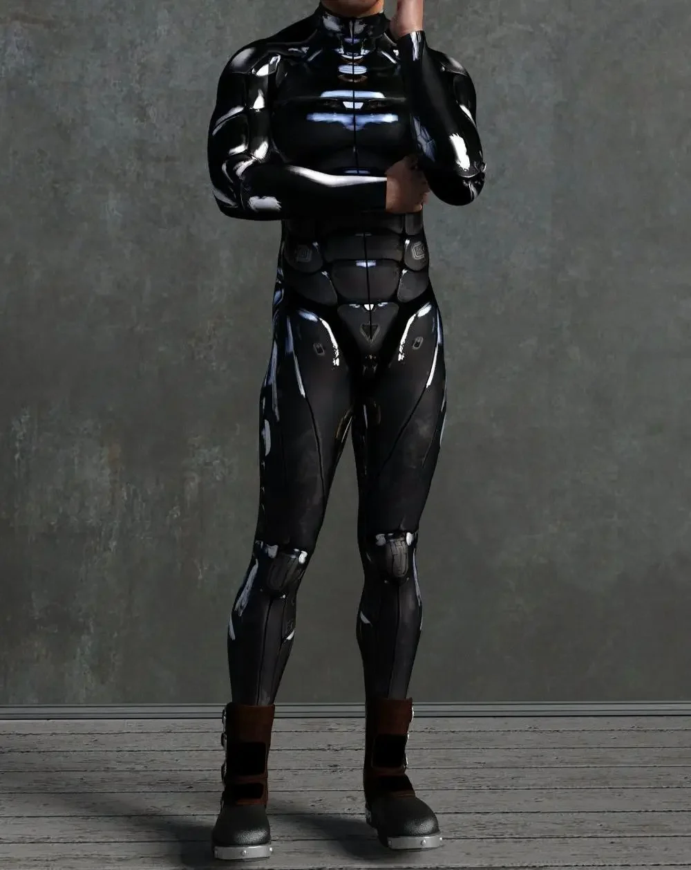 Macacão de armadura mecânica CyberPunk para homens e mulheres Cosplay Halloween Party, bodysuits elásticos, traje de caveira, macacão Steampunk