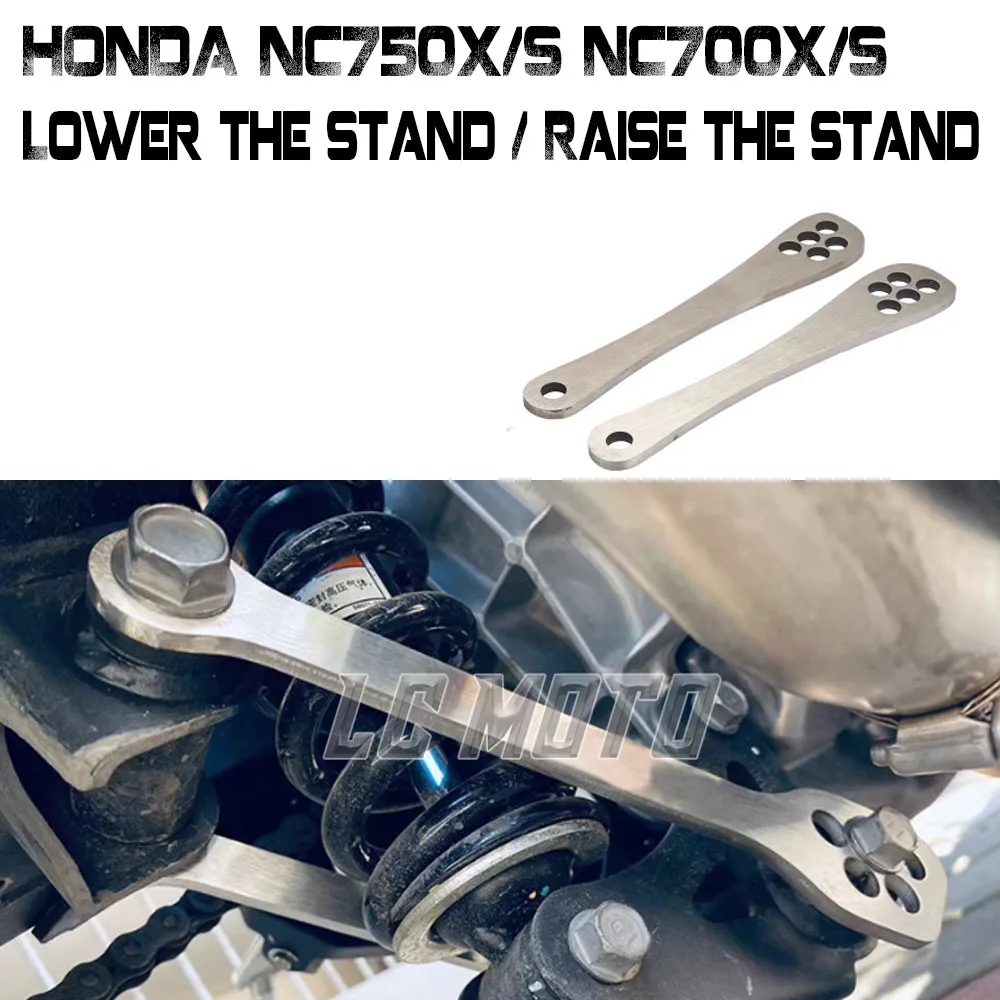 Suporte para rebaixamento de corpo de motocicleta, suporte para elevação do corpo, acessórios de modificação de osso de cachorro para honda nc700x s nc750x s