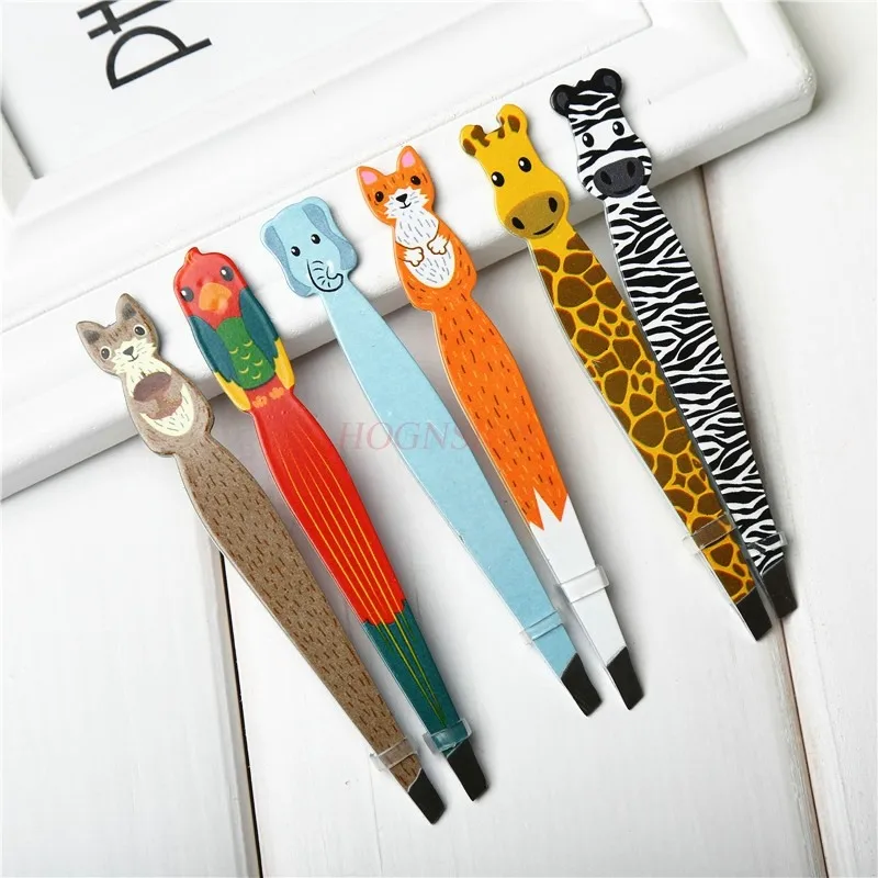 Cute hair removal printing hair removal pliers, eyebrow clip, cartoon clip, high-end eyebrow clip