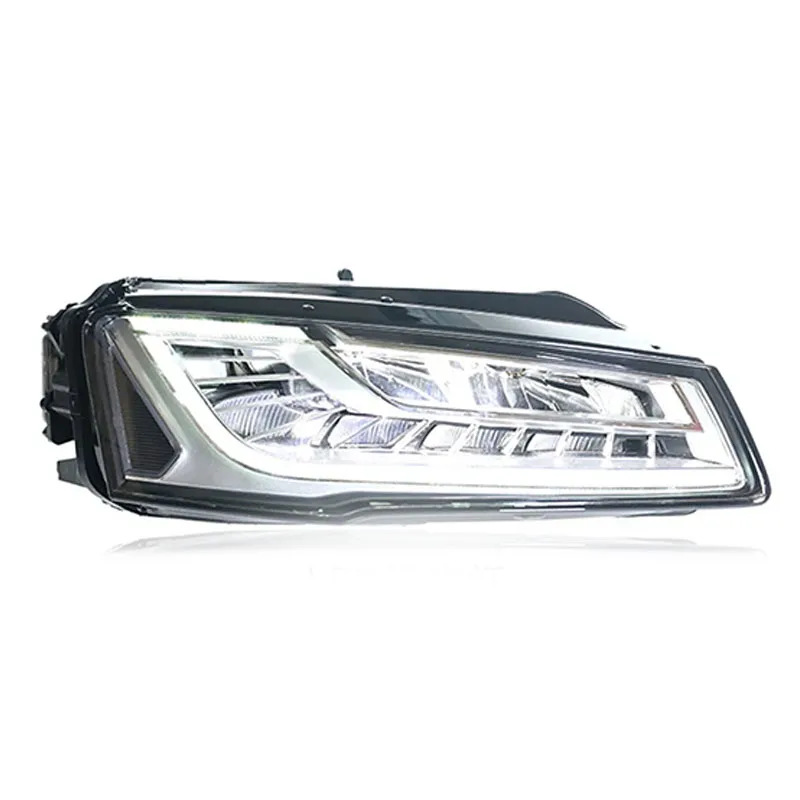 Car Led Front Lights For Audi A8 Headlights 2014 2015 2016 2017 A8L Modified DRL Headlamp Assembly Automotive Accessories