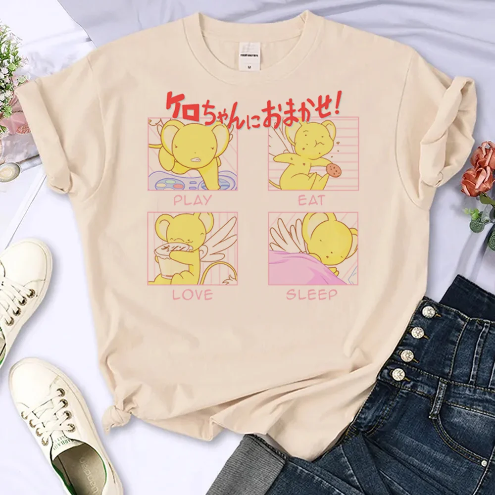 Cardcaptor Sakura t-shirts women Y2K designer funny t-shirts girl graphic harajuku streetwear clothes