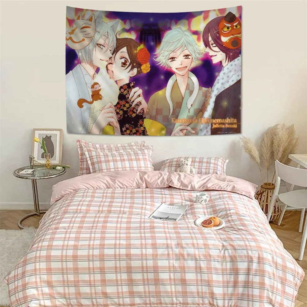 Anime Kamisama Kiss Anime Tapestry Indian Buddha Wall Decoration Witchcraft Bohemian Hippie Wall Hanging Sheets