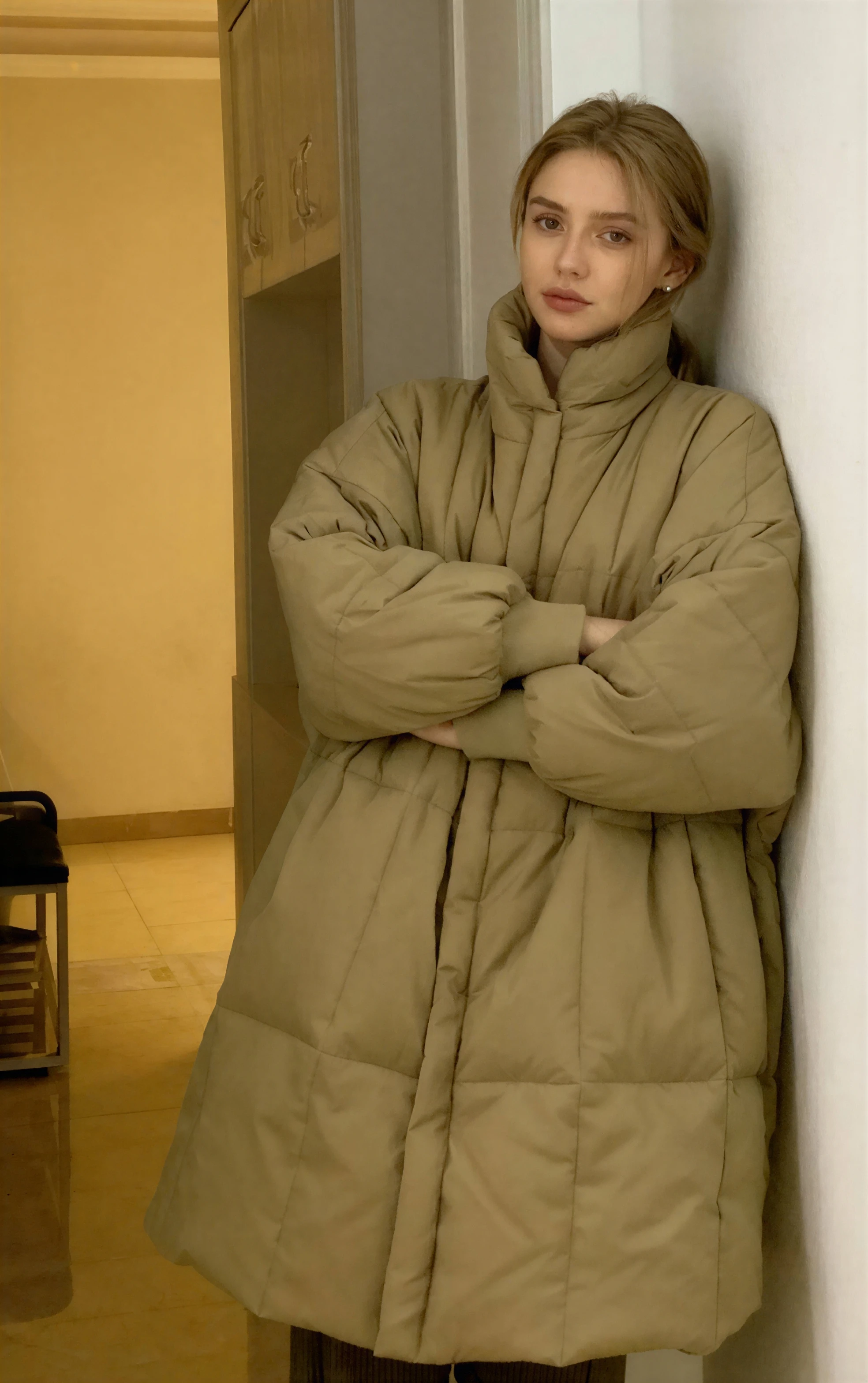 

Parkas Womens Woman Winter Polyamide Downfilled Double-Layered Multi-Pockets Protective Hiking Mountaineering Outdoor Durable OL