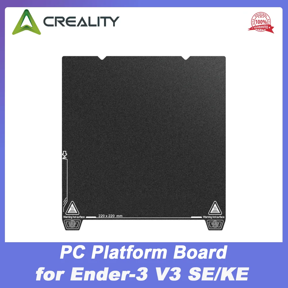 

Creality Single-Sided PC Platform Board for Ender-3 V3 SE/KE 235x235mm Frosting Build Plate 3D Printer Accessories
