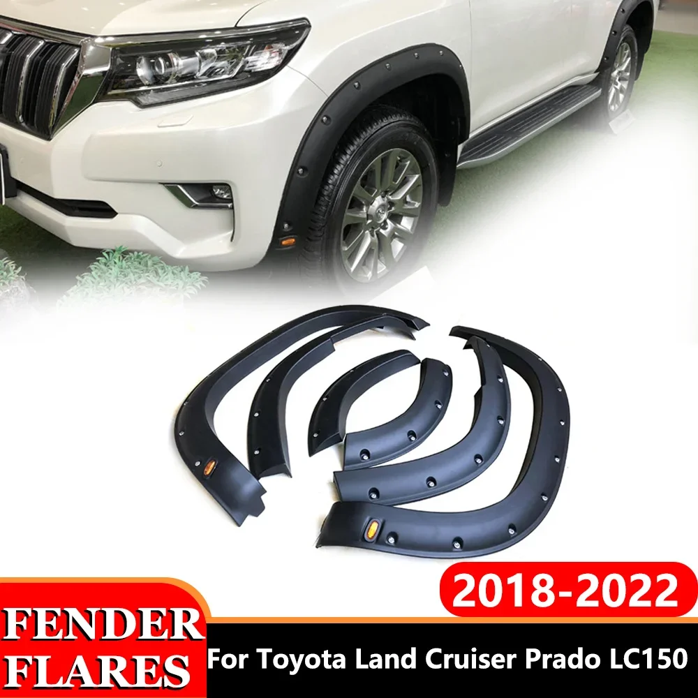 

Car Fender Flares For 2018-2022 Toyota Land Cruiser Prado 150 LC150 fender Modified Arch Wheel Cover Protector ABS Plastic