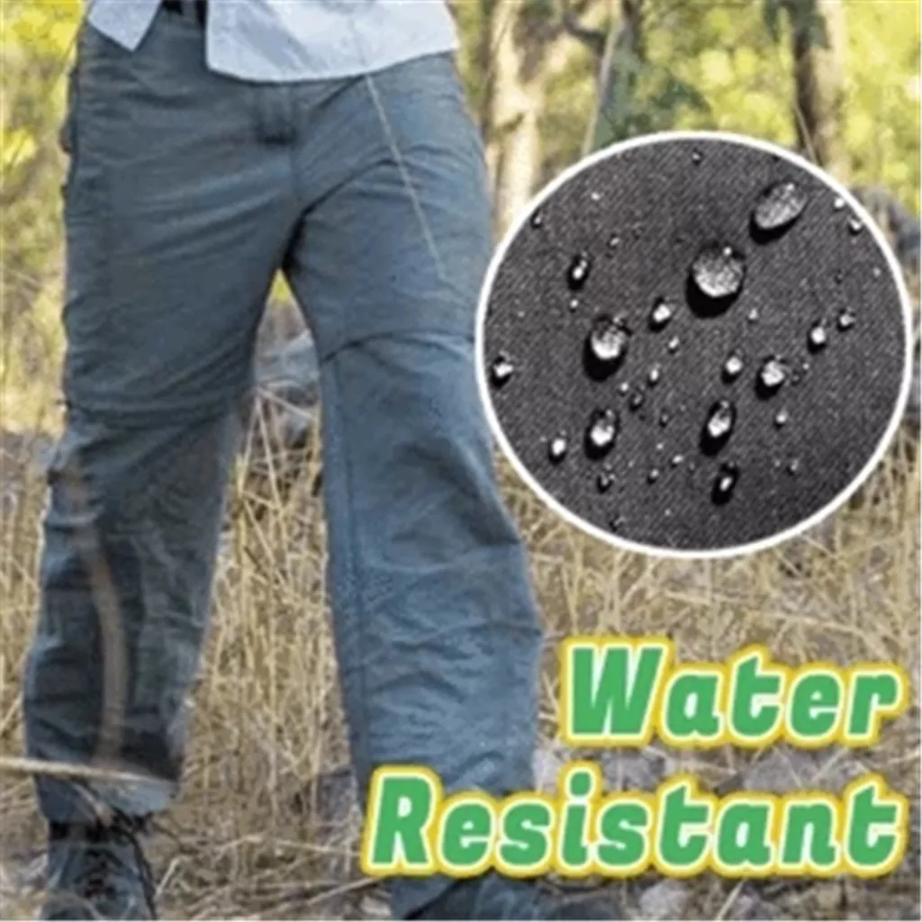 Men Hiking Pants Casual Trousers Outdoor Convertible Pants with Memory Boy 10